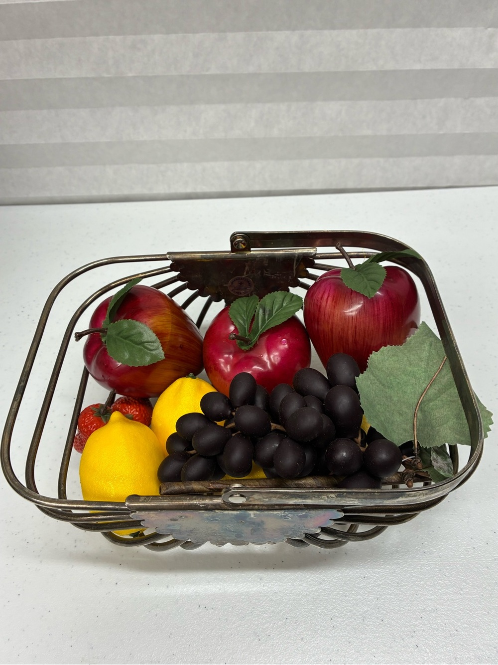 Vintage fruit home decor MCM mid century modern apples lemons grapes